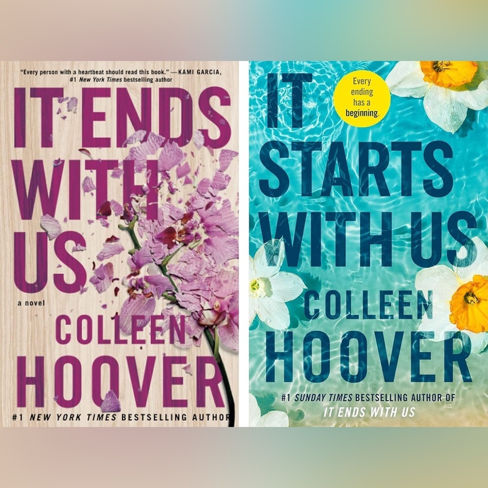 Colleen Hoover Book Set Bundle - It Ends With Us & It Starts With Us